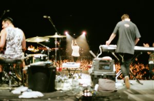 Backstage View of Band